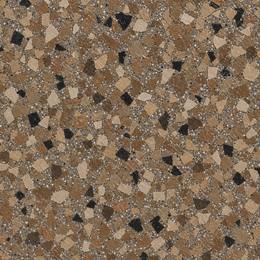 Saddle flake blend swatch — brown, copper, and tan flake